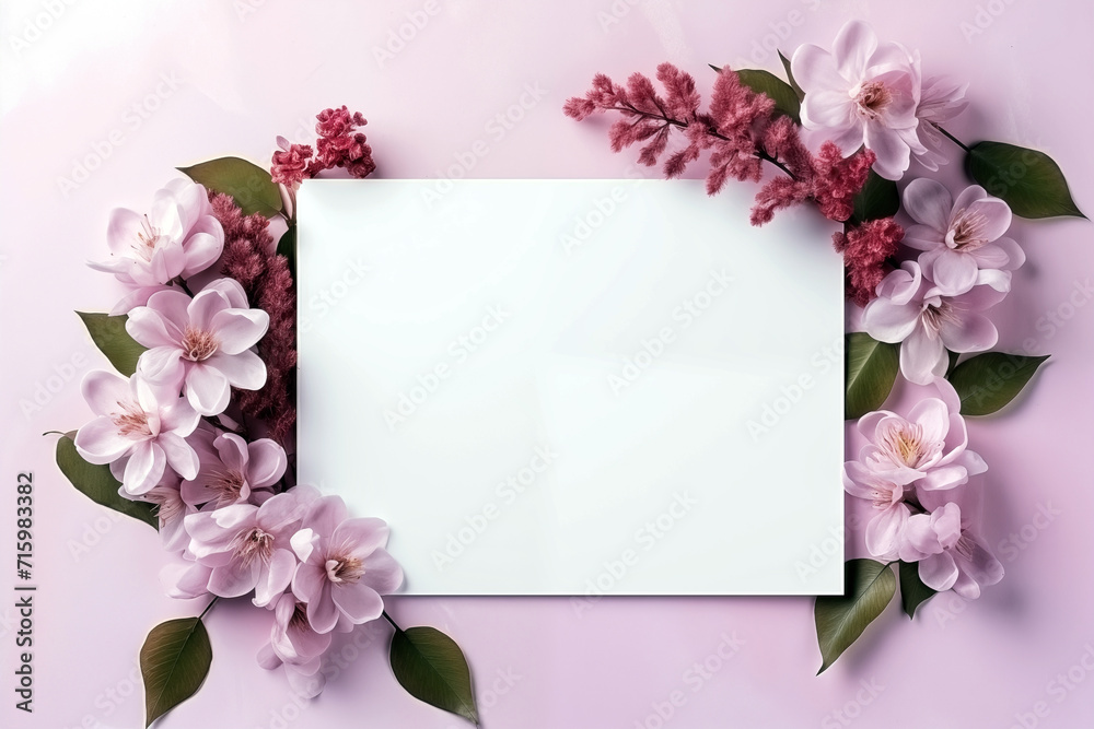 Flowers composition. Frame made of pink flowers on pink background. Flat lay, top view, copy space Flowers composition. Frame made of pink flowers on pink background. Flat lay, top view, copy space