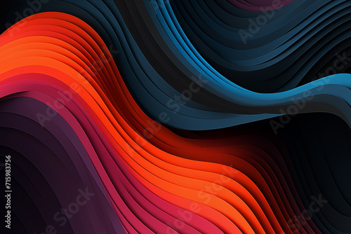 Colorful wallpaper image depicting diferent colorful shapes