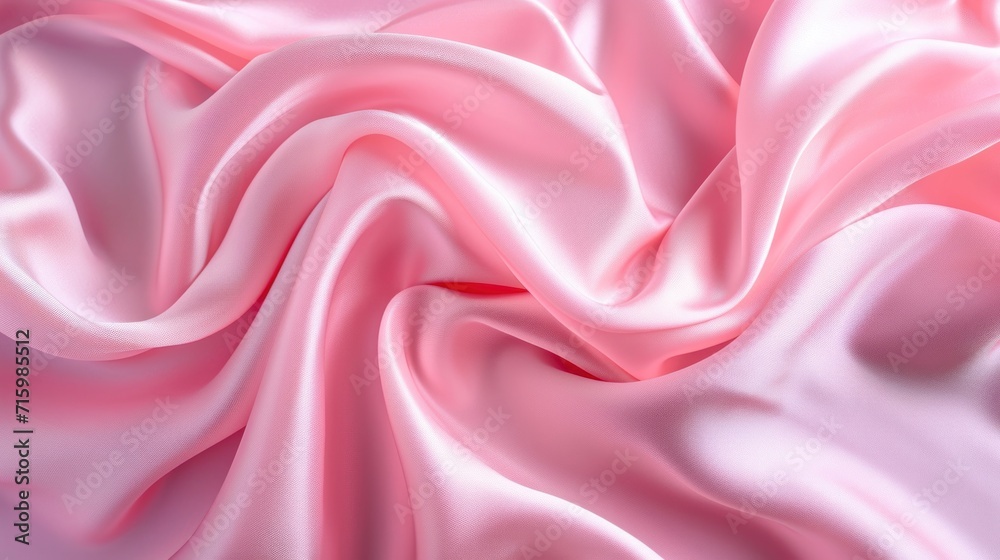 Elegant and sleek pink silk fabric, tailored for clothing to add a touch of sophistication and style. Elegant and sleek pink silk fabric, tailored for clothing to add a touch of sophistication and style.