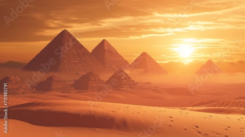 Pyramids in the sun © Glyn