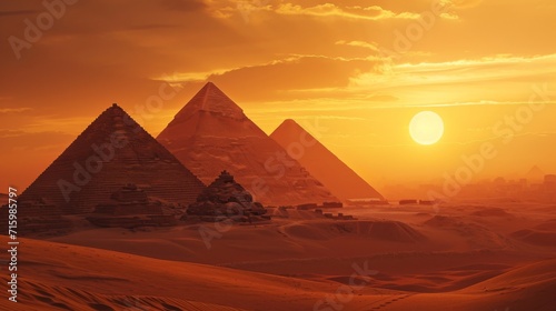 Pyramids in the sun © Glyn