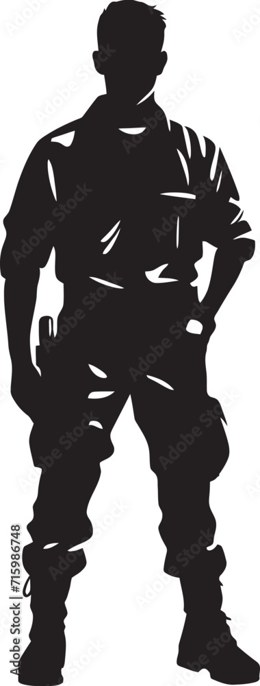 Shadow Strike Sentinel Stylish Vector Icon Depicting a Soldier with a Gun in Stealthy Black Armored Avenger Insignia Iconic Design of a Soldier with a Gun in Bold Black Shadow Strike Sentinel Stylish Vector Icon Depicting a Soldier with a Gun in Stealthy Black Armored Avenger Insignia Iconic Design of a Soldier with a Gun in Bold Black