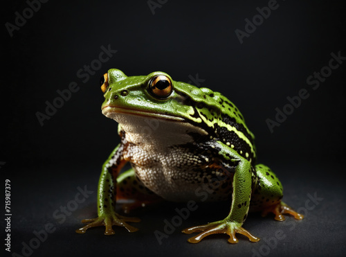 Frog on a Dark Canvass