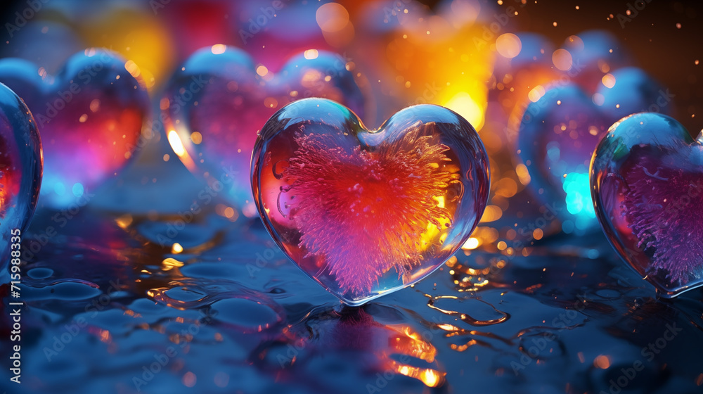 heart crystal, love heart crystal, love