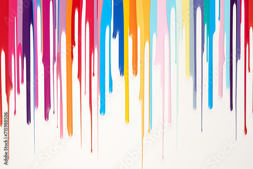 Colorful wallpaper image depicting diferent colorful paint drip shapes	 photo