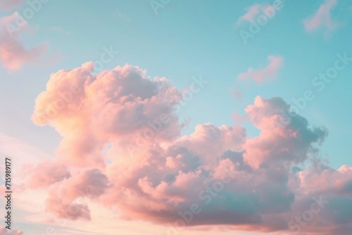 soft cloud and sky with pastel gradient color, nature abstract background © Khalif