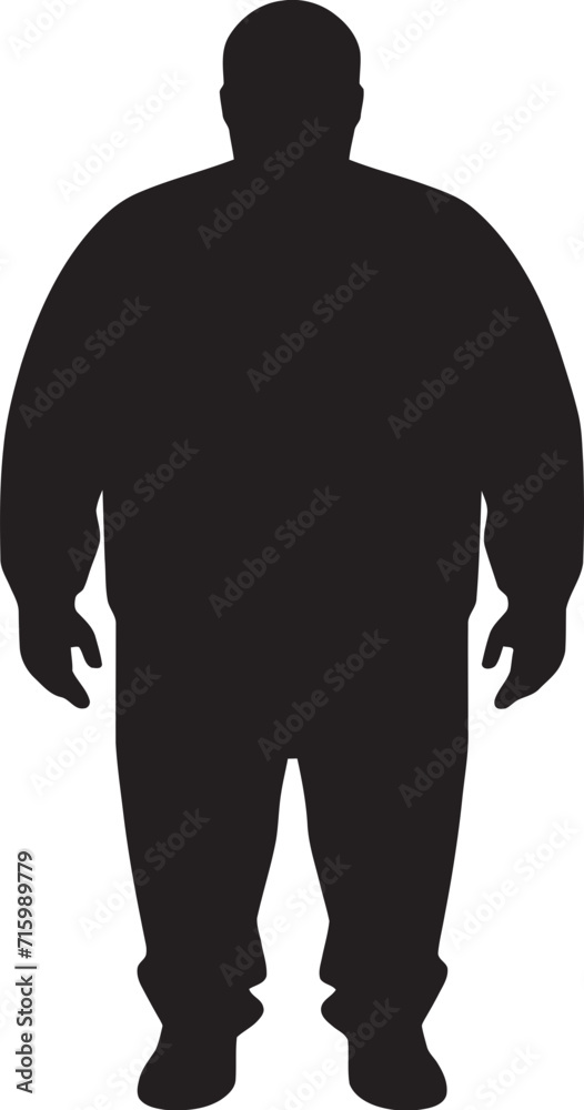 Vitality Voyage Vector Logo Design for Human Obesity Prevention Obesity Outcry Black Iconic Human Figure Logo in 90 Words Vitality Voyage Vector Logo Design for Human Obesity Prevention Obesity Outcry Black Iconic Human Figure Logo in 90 Words