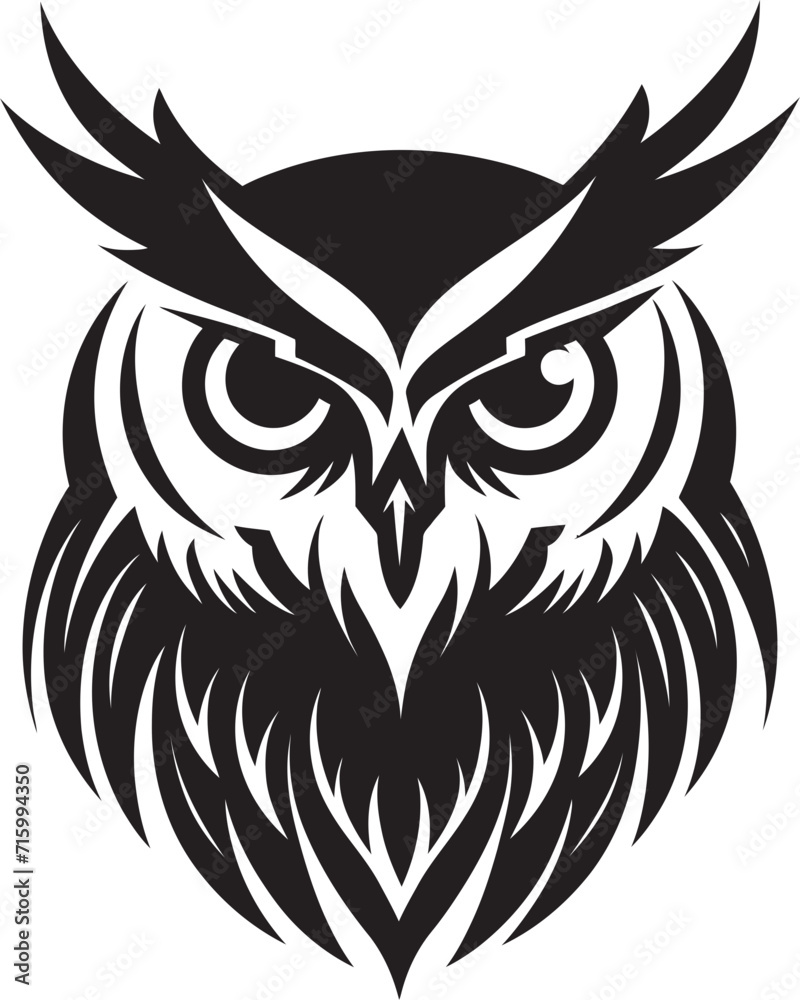 Eagle eyed Insight Elegant Vector Art with Owl Icon Contemporary Owl Symbol Sleek Black Logo Design for a Captivating Image Eagle eyed Insight Elegant Vector Art with Owl Icon Contemporary Owl Symbol Sleek Black Logo Design for a Captivating Image