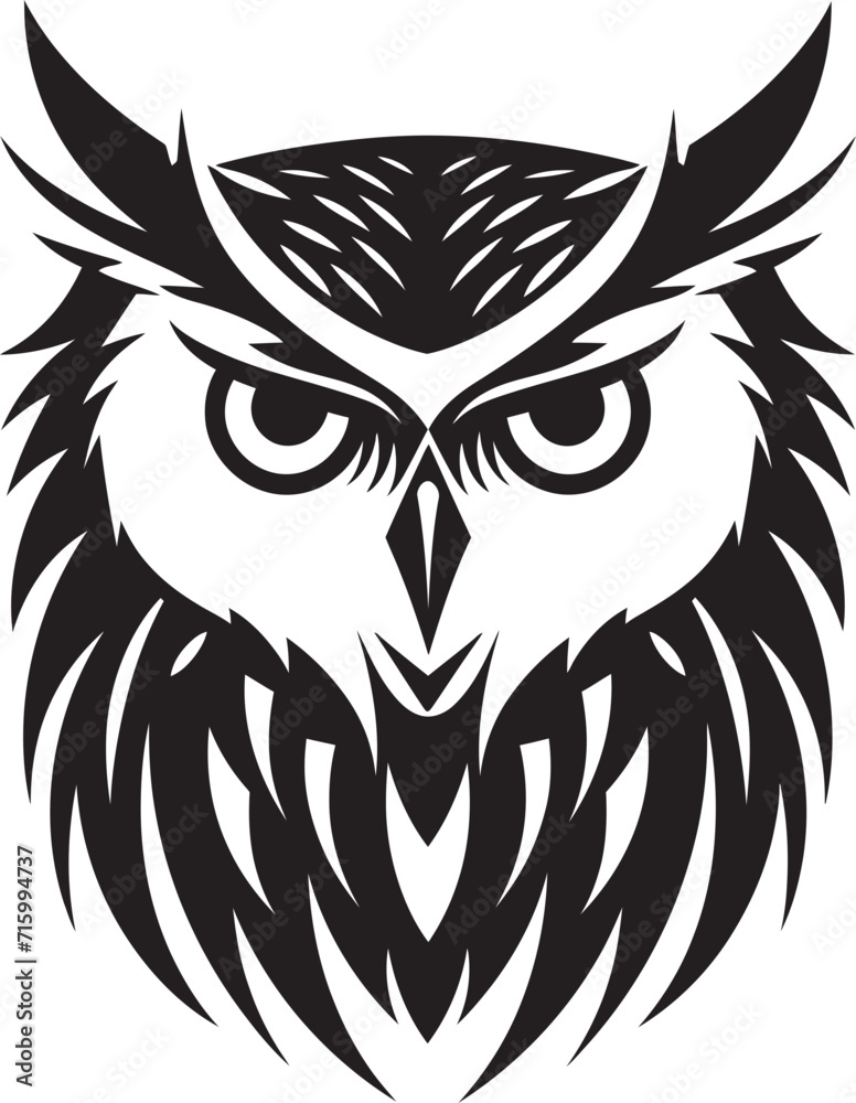 Eagle eyed Insight Noir Inspired Vector Logo for a Captivating Look Night Vision Elegant Black Owl Icon for Modern Branding Eagle eyed Insight Noir Inspired Vector Logo for a Captivating Look Night Vision Elegant Black Owl Icon for Modern Branding