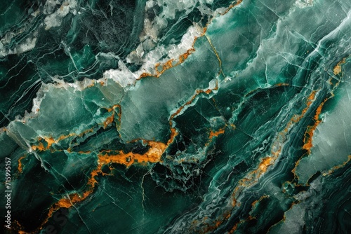Close-Up of Green Marble Texture