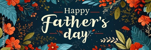 Happy Father's Day Typography