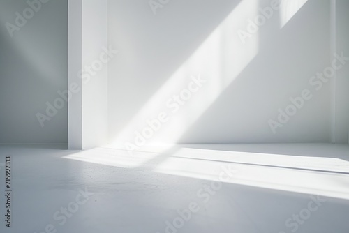 Bright White Room With White Floor