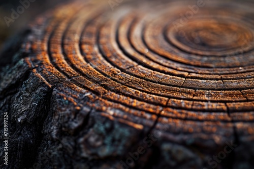 Close-up of Tree Stump Rings © Ilugram