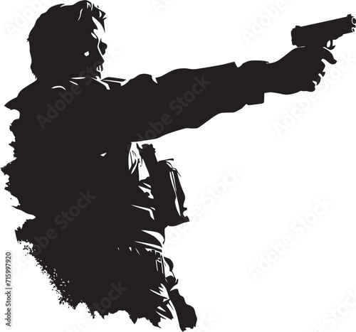 Urban Vigilance Black Iconic Police and Violent Fury Chaos Enforcers Tumultuous Police and Violent Clash