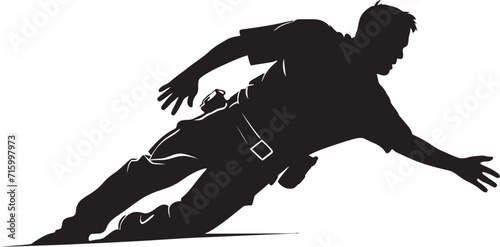 Chaos Enforcers Tumultuous Police and Violent Clash Raging Shadows Police Force and Violent Fury Emblem