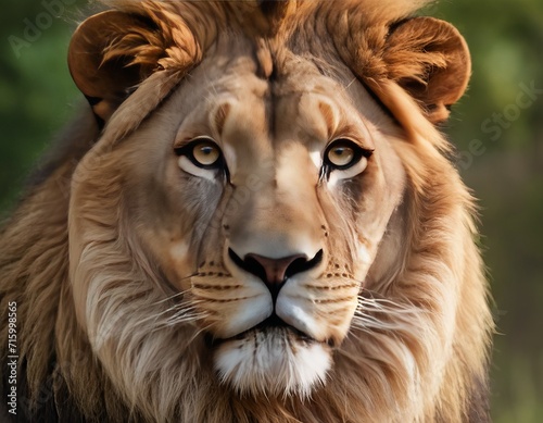 Close-up picture of a lion s head