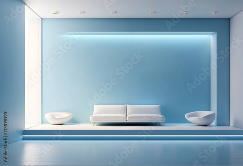 A minimalistic room with an empty wall  providing a versatile backdrop for various design concepts. Perfect for showcasing simplicity and clean aesthetics.