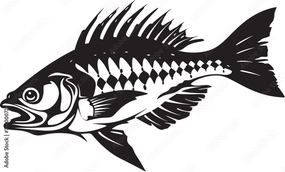 Serrated Specter Symbol Black Icon Design for Predator Fish Skeleton Stealth Skeleton Mark Elegant Black Vector for Predator Fish Skeleton Logo Serrated Specter Symbol Black Icon Design for Predator Fish Skeleton Stealth Skeleton Mark Elegant Black Vector for Predator Fish Skeleton Logo