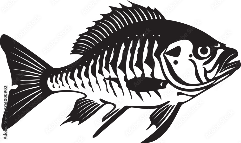 Abyssal Aura Predator Fish Skeleton Logo in Black Icon Dreadful Dorsal Elegant Vector Design of Predator Fish Skeleton in Black Abyssal Aura Predator Fish Skeleton Logo in Black Icon Dreadful Dorsal Elegant Vector Design of Predator Fish Skeleton in Black
