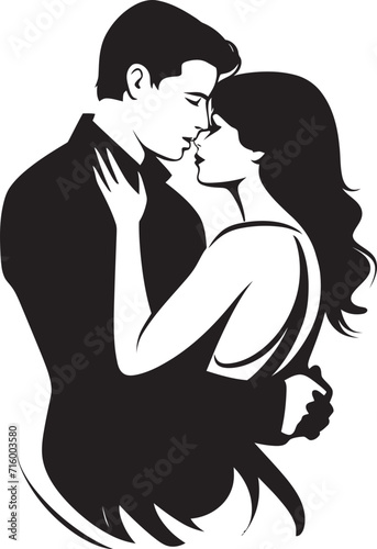Wallpaper Mural Sensuous Sweethearts Black Icon Design for Vector Seductive Couple Magnetic Romance Vector Black Seductive Couple Logo Design Torontodigital.ca