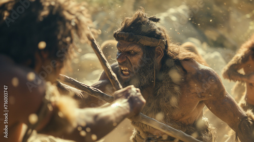 Neanderthals and Primitive Humans Battle for Territory and Resources