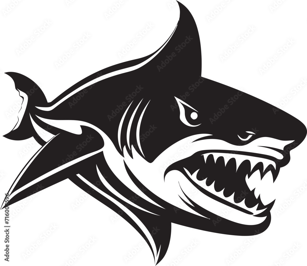 Marine Majesty Vector Black Icon Design for Fearsome Shark Abyssal Dominance Elegant Black Shark Logo in Vector Marine Majesty Vector Black Icon Design for Fearsome Shark Abyssal Dominance Elegant Black Shark Logo in Vector