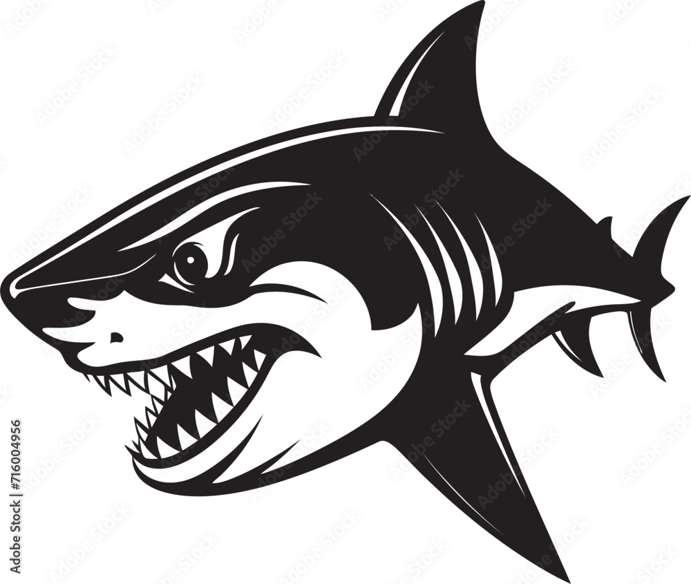 Marine Majesty Elegant Vector Design for Black Shark Menacing Force Black Icon Design for Vector Shark Marine Majesty Elegant Vector Design for Black Shark Menacing Force Black Icon Design for Vector Shark