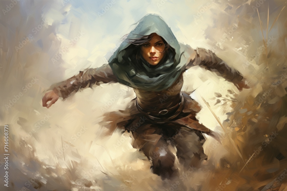 Obraz premium Nimble agile rogue - Generative AI