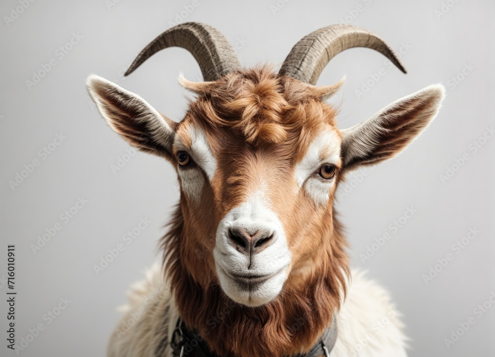 White Goat in Sublime Whiteness White Goat in Sublime Whiteness