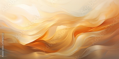 an abstract background with wavy lines and white splatters, in the style of light beige and light amber, subtle tonal shifts, free-flowing lines, light white and light gold