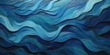 a sculpture showing blue waves, in the style of embossed paper, sophie wilkins, textured backgrounds, harmonious coloration, high resolution, spiritual abstractions