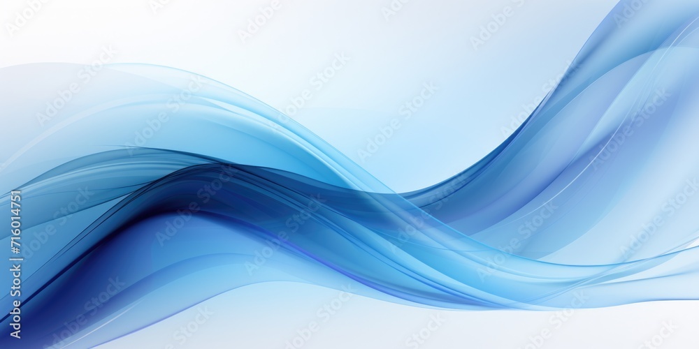an abstract blue background with white waves, in the style of light white and light blue