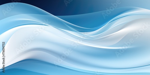 an abstract blue background with white waves, in the style of light white and light blue