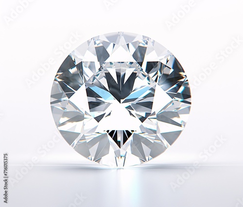 A large  clear  and shiny diamond Generative AI