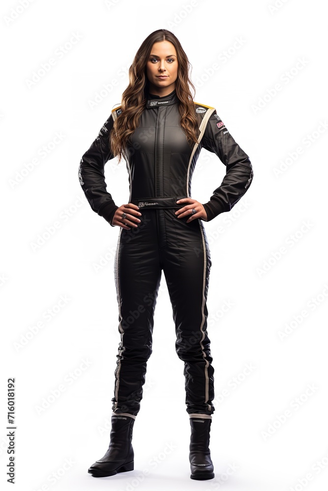 Female Race Driver, High-Speed Thrill, AI Generated Female Race Driver, High-Speed Thrill, AI Generated