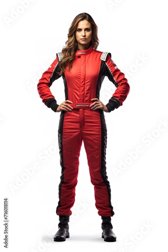 Female Race Driver, High-Speed Thrill, AI Generated