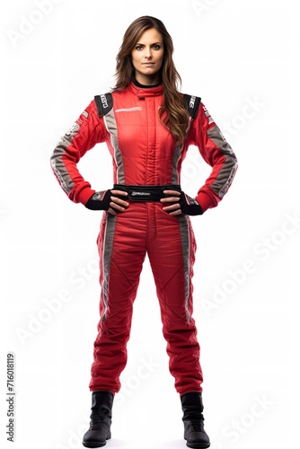 Female Race Driver, High-Speed Thrill, AI Generated