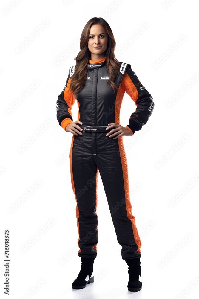 Female Race Driver, High-Speed Thrill, AI Generated Female Race Driver, High-Speed Thrill, AI Generated