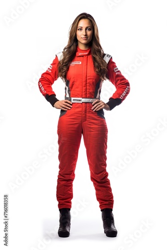 Female Race Driver, High-Speed Thrill, AI Generated