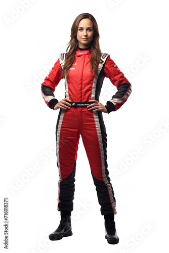 Female Race Driver, High-Speed Thrill, AI Generated