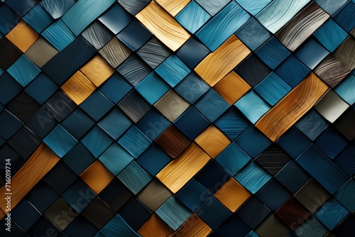 Wallpaper Mural Alluring visual symphony unfolds in abstract composition, showcasing intricate pattern texture dance. Dynamic shapes vibrant colors create mesmerizing backdrop that adds touch of modern elegance. Torontodigital.ca