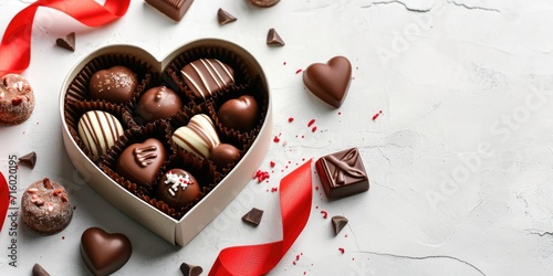 Heart shaped box with delic...
