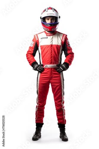 Obraz na płótnie Speeding Male Race Driver, AI Generated w salonie