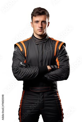 Speeding Male Race Driver, AI Generated