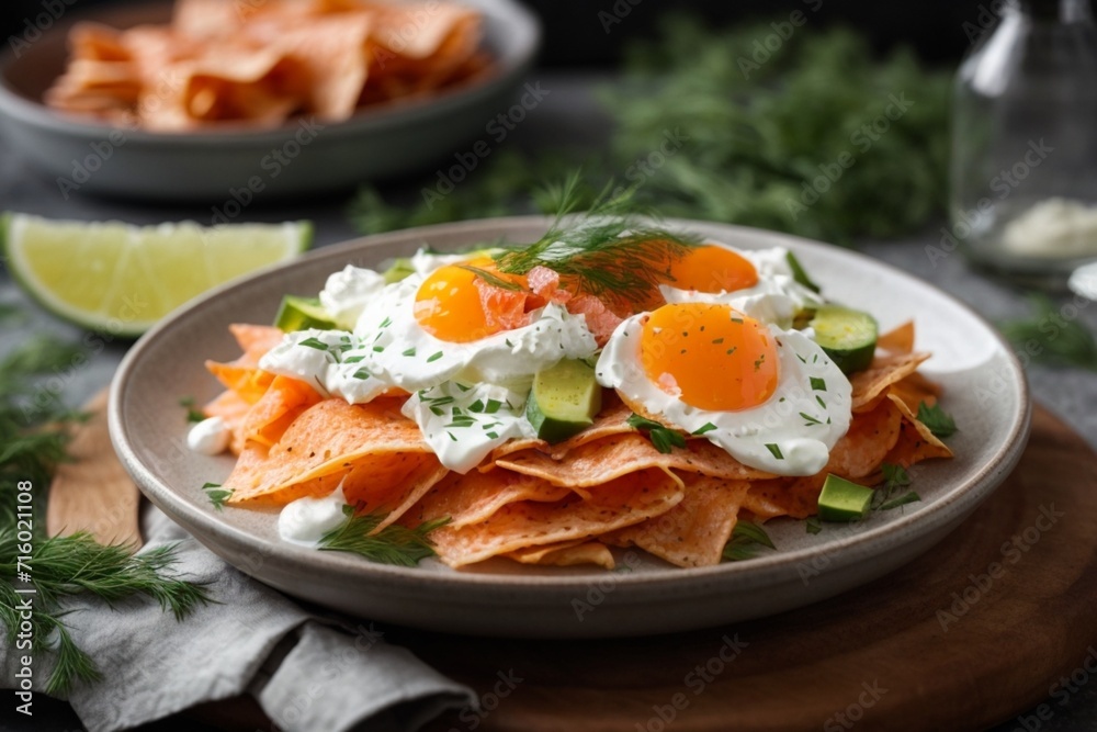 Chilaquiles with eggs (Scandinavian Chilaquiles)