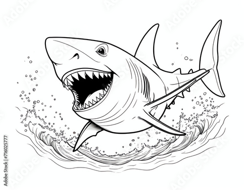 shark coloring book