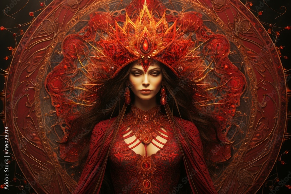 Fiery-tempered sorceress - Generative AI Fiery-tempered sorceress - Generative AI