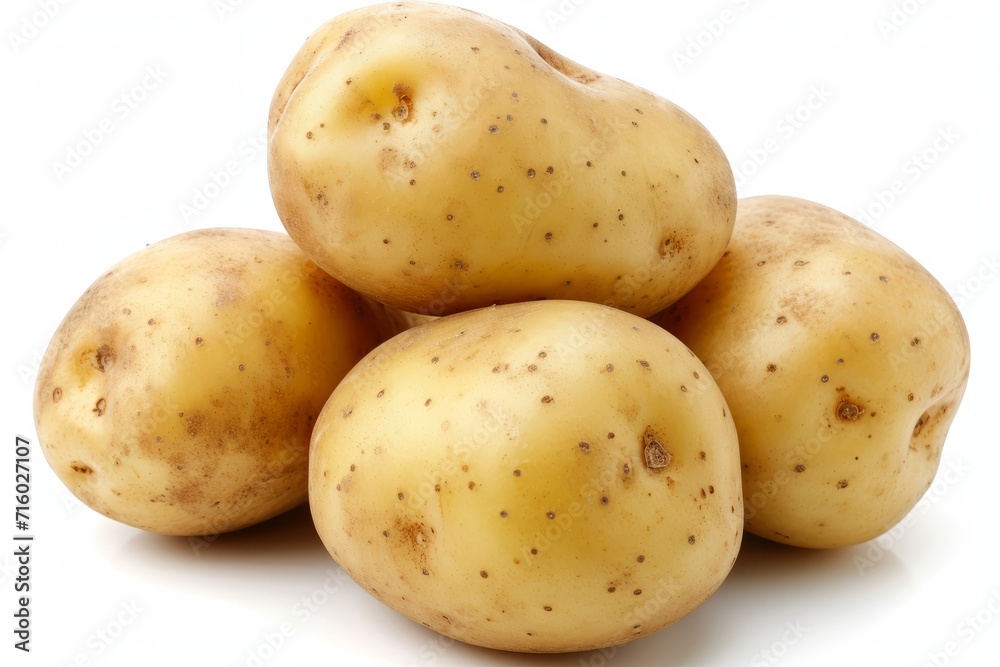 Potatoes Isolated on White Background Potatoes Isolated on White Background