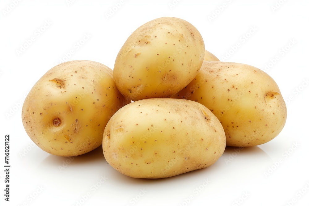 Potatoes Isolated on White Background Potatoes Isolated on White Background