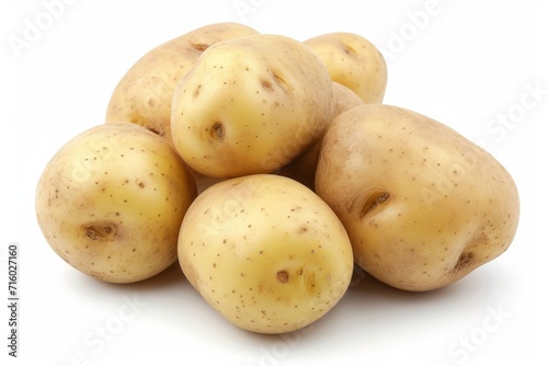 Potatoes Isolated on White Background